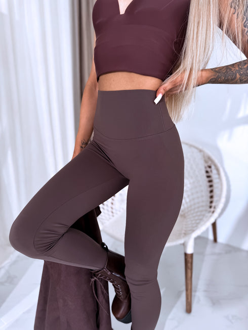 TERMO leggings "CLIMB" LM88212 - CHOCO